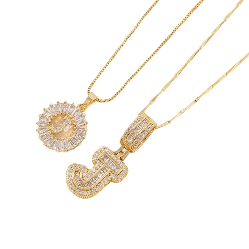 Cilifer®   🔥Initial Letter Pendant Necklaces - 2 Pack