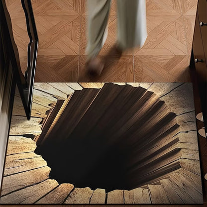 🔥Visual Illusion Endless Abyss Pattern HD Printed Non-Slip Doormat😃Same as in the video
