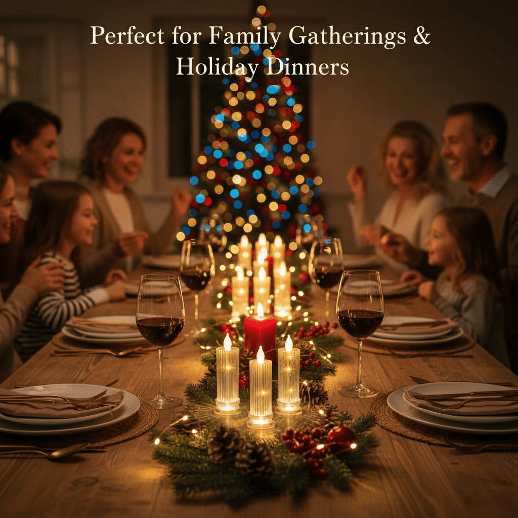 🕯️LED Crystal Candle Lights(4pcs in 1 set)