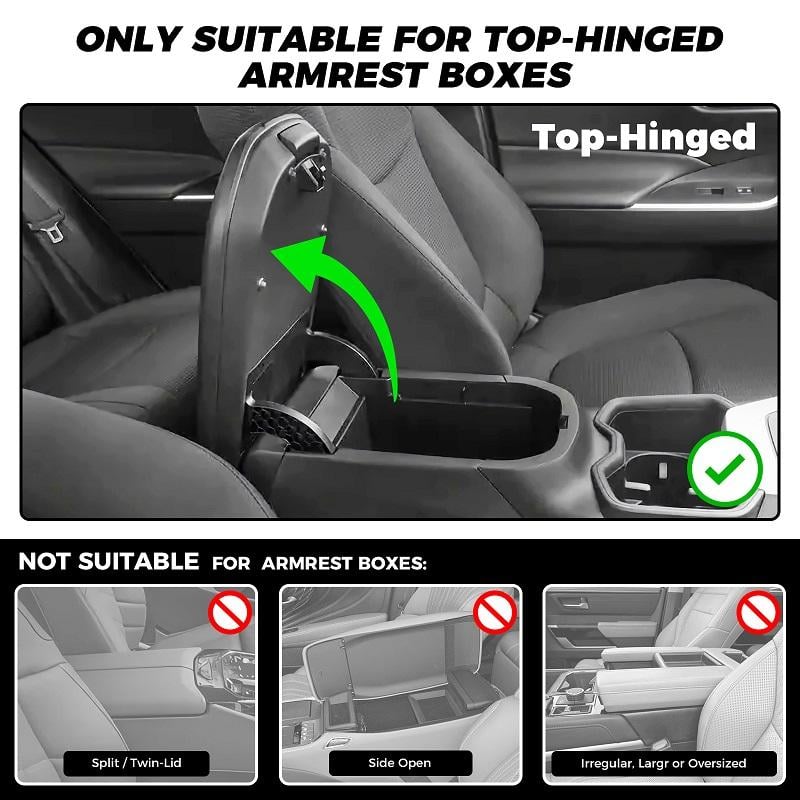 Cilifer®   Multifunctional PU Leather Car Armrest Box Mat