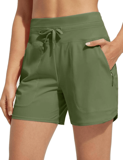 Sfrcord® Women's 5 Swim Board Shorts High Waisted Quick Dry Swimsuit Swimming Bottoms