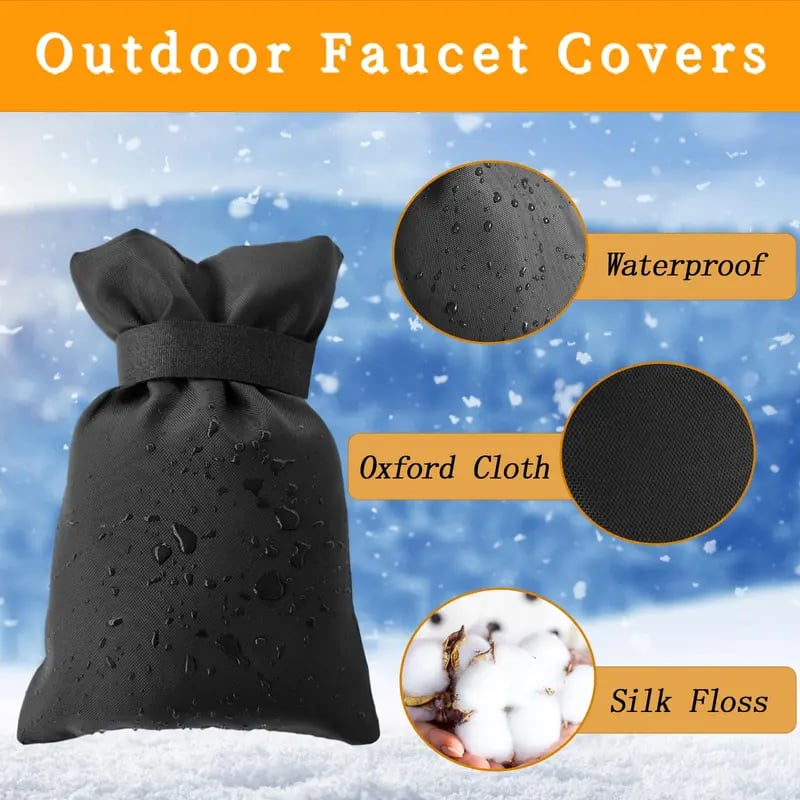 49% OFF This Week Promotions🎉🎉2 Packs Outdoor Faucet Covers for Winter Freeze Protection(8.5x5.5 Inch)