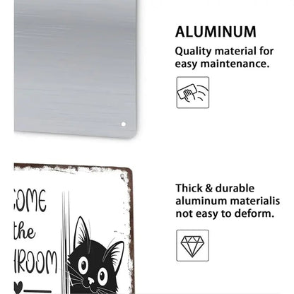 Cilifer®   Vintage Black & White Cat Wall Art