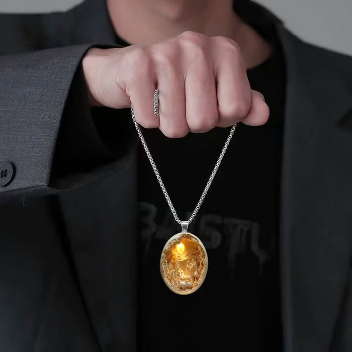 Christmas Nativity Pendant - Faithfulm Anniversary Limited